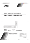 JVC RX-D212B User's Manual
