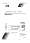 JVC RX-778VBK User's Manual