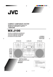 JVC MX-J100 User's Manual