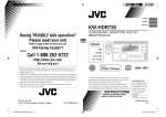 JVC KW-HDR720 Instruction Manual