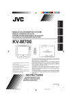 JVC KV-M700 User's Manual