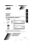 JVC KD-SX921R User's Manual