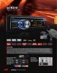 JVC KD-R310 Specification Sheet