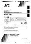 JVC KD-PDR41 User's Manual
