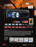 JVC KD-HDR50 Specification Sheet