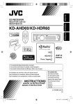 JVC KD-AHD69 Instruction Manual