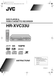 JVC HR-XVC33UC User's Manual