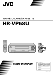 JVC HR-VP58U User's Manual