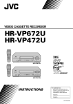 JVC HR-VP472U User's Manual