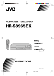 JVC HR-S8965EK User's Manual