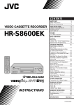 JVC HR-S8600EK User's Manual