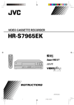JVC HR-S7965EK User's Manual