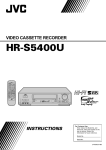 JVC HR-S5400U User's Manual