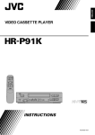 JVC HR-P91K User's Manual