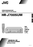 JVC HR-J7005UM User's Manual