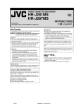 JVC HR-J287MS User's Manual