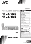 JVC HR-J277MS User's Manual