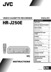 JVC HR-J250E User's Manual