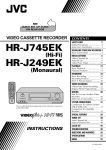JVC HR-J249EK User's Manual