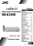 JVC HR-E249E User's Manual