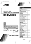 JVC HR-DVS3EK User's Manual