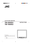 JVC TM-1600SU User's Manual