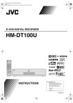 JVC HM-DT100U User's Manual