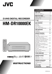 JVC HM-DR10000EK User's Manual