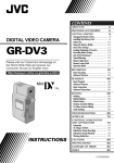 JVC GR DV 3 User's Manual