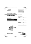 JVC GR-D246 User's Manual