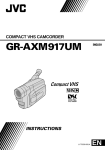 JVC GR-AXM917UM User's Manual