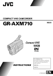 JVC GR-AXM710 User's Manual