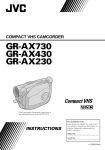 JVC GR-AX230 User's Manual