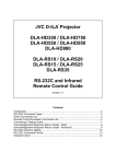 JVC DLA-HD950 User's Manual