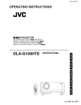 JVC DLA-G150HTE User's Manual