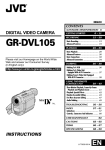 JVC GR-DVL105 User's Manual