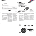 JVC CS-HS601 Instruction Manual