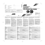 JVC CS-D3000 User's Manual