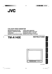 JVC COLOUR TM-A140E User's Manual