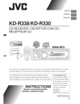 JVC KD-R330 User's Manual