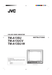 JVC TM-A13SU-W User's Manual