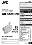 JVC GR-SXM920 User's Manual