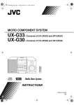 JVC CA-UXG30 User's Manual