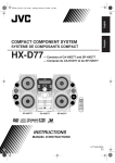 JVC CA-HXD77 User's Manual