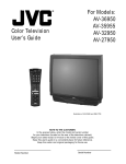 JVC AV-32950 User's Manual