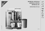 Jura Capresso 601 User's Manual