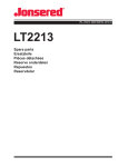 Jonsered LT2213 User's Manual