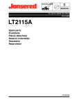 Jonsered LT2115A User's Manual
