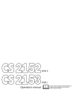 Jonsered CS 2153 Product manual