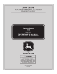 John Deere OMM156510 User's Manual